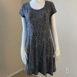 Michael Michael Kors Black White Back zip Dress L